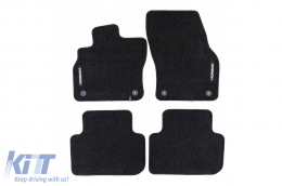 Textile floor mats from the Horizon series by Frogum suitable for Audi Q3 after 2018, Q3 Sportback after 2019, set of 4 pieces, black - ABFMA6024897