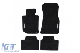 image-1-Textile floor mats from the Horizon series by Frogum suitable for BMW 3 series G20, G21 after 2018, set of 4 pieces, black