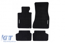 Textile floor mats from the Horizon series by Frogum suitable for BMW 5 series G30, G31 2017-2023, set of 4 pieces, black - ABFMB6024901
