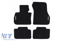 Textile floor mats from the Horizon series by Frogum suitable for BMW X2 F39 2018-2023, set of 4 pieces, black - ABFMB6024902