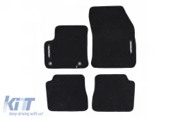 image-6-Textile floor mats from the Horizon series by Frogum suitable for Citroen E-C4 hatchback after 2020, set of 4 pieces, black