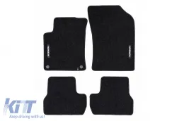 image-10-Textile floor mats from the Horizon series by Frogum suitable for Citroen DS3 2014-2016, set of 4 pieces, black