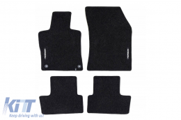 Textile floor mats from the Horizon series by Frogum suitable for Citroen DS4 after 2021, set of 4 pieces, black - ABFMC6024910