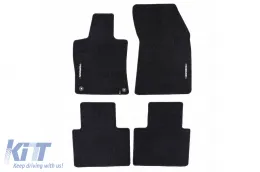 image-16-Textile floor mats from the Horizon series by Frogum suitable for Citroen C5 X after 2021, set of 4 pieces, black
