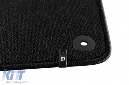 Textile floor mats from the Horizon series by Frogum suitable for Fiat 500E after 2020, set of 4 pieces, black-image-6255850