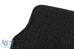 Textile floor mats from the Horizon series by Frogum suitable for Fiat 500E after 2020, set of 4 pieces, black-image-6255852