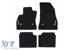 image-18-Textile floor mats from the Horizon series by Frogum suitable for Fiat 500L 2012-2022, set of 4 pieces, black