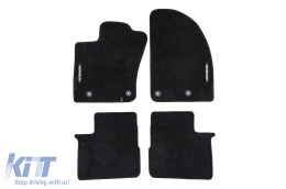 image-22-Textile floor mats from the Horizon series by Frogum suitable for Fiat Tipo after 2015, set of 4 pieces, black