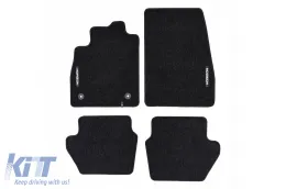 image-26-Textile floor mats from the Horizon series by Frogum suitable for Ford Puma after 2019, set of 4 pieces, black