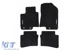 Textile floor mats from the Horizon series by Frogum suitable for Hyundai i20 2014-2020, set of 4 pieces, black - ABFMH6024931