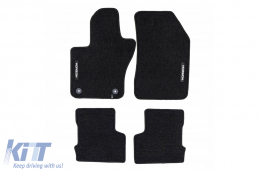 Textile floor mats from the Horizon series by Frogum suitable for Jeep Renegade after 2014, set of 4 pieces, black - ABFMJ6024942