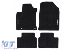 Textile floor mats from the Horizon series by Frogum suitable for Kia Ceed, Pro Ceed, XCeed after 2018, set of 4 pieces, black