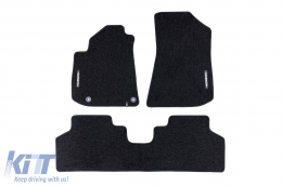 Textile floor mats from the Horizon series by Frogum suitable for Kia Niro EV after 2022, set of 4 pieces, black - ABFMK6024945