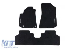 image-13-Textile floor mats from the Horizon series by Frogum suitable for Kia Niro EV after 2022, set of 4 pieces, black