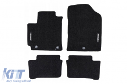 Textile floor mats from the Horizon series by Frogum suitable for Kia Picanto after 2017, set of 4 pieces, black - ABFMK6024947