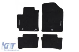 image-15-Textile floor mats from the Horizon series by Frogum suitable for Kia Picanto after 2017, set of 4 pieces, black