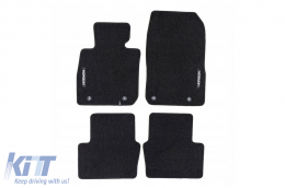 Textile floor mats from the Horizon series by Frogum suitable for Mazda CX-3 2014-2021, set of 4 pieces, black - ABFMM6024954