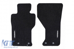 Textile floor mats from the Horizon series by Frogum suitable for Mazda MX-5 IV after 2014, set of 2 pieces, black - ABFMM6024956