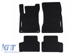 image-27-Textile floor mats from the Horizon series by Frogum suitable for Mercedes GLA H247 after 2019, set of 4 pieces, black