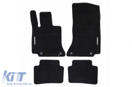 Textile floor mats from the Horizon series by Frogum suitable for Mercedes C class W206 after 2021, set of 4 pieces, black - ABFMM6024960