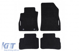 Textile floor mats from the Horizon series by Frogum suitable for Nissan Juke 2010-2019, set of 4 pieces, black - ABFMN6024962