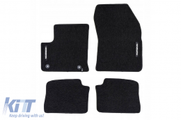image-4-Textile floor mats from the Horizon series by Frogum suitable for Opel Corsa-E after 2019, set of 4 pieces, black
