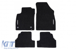 Textile floor mats from the Horizon series by Frogum suitable for Opel Mokka A, Chevrolet Trax 2012-2019, set of 4 pieces, black - ABFMO6024971