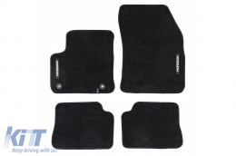 Textile floor mats from the Horizon series by Frogum suitable for Opel Mokka-E after 2020, set of 4 pieces, black - ABFMO6024972