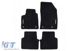 Textile floor mats from the Horizon series by Frogum suitable for Opel Crossland X 2017-2024, set of 4 pieces, black - ABFMO6024974