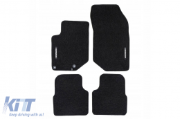 Textile floor mats from the Horizon series by Frogum suitable for Peugeot 2008 after 2019, set of 4 pieces, black - ABFMP6024980