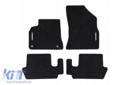 Textile floor mats from the Horizon series by Frogum suitable for Peugeot 3008 2009-2016, set of 4 pieces, black - ABFMP6024982