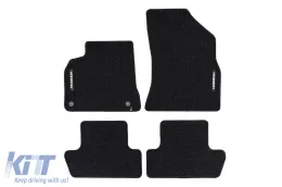 image-20-Textile floor mats from the Horizon series by Frogum suitable for Peugeot 5008 2009-2017, set of 4 pieces, black