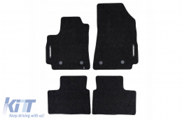 Textile floor mats from the Horizon series by Frogum suitable for Renault Arkana after 2019, set of 4 pieces, black - ABFMR6024986