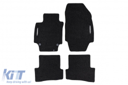 Textile floor mats from the Horizon series by Frogum suitable for Renault Captur 2013-2019, set of 4 pieces, black - ABFMR6024987