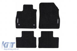 Textile floor mats from the Horizon series by Frogum suitable for Renault Talisman 2015-2022, set of 4 pieces, black - ABFMR6024993