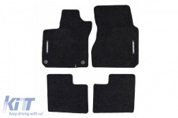 Textile floor mats from the Horizon series by Frogum suitable for Renault Twingo 2014-2024, set of 4 pieces, black - ABFMR6024994