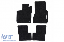Textile floor mats from the Horizon series by Frogum suitable for Renault Twingo E-Tech 2020-2024, set of 4 pieces, black - ABFMR6024995