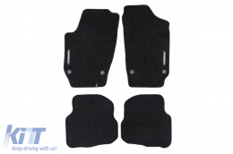 image-4-Textile floor mats from the Horizon series by Frogum suitable for Seat Arona after 2017, set of 4 pieces, black
