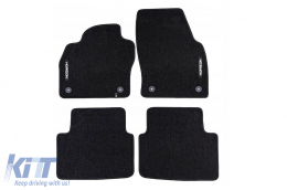 Textile floor mats from the Horizon series by Frogum suitable for Skoda Scala after 2019, set of 4 pieces, black - ABFMS6025003