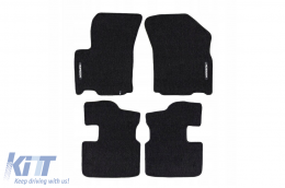 Textile floor mats from the Horizon series by Frogum suitable for Fiat Sedici, Suzuki SX4 2006-2014, set of 4 pieces, black - ABFMF6025008