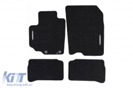 Textile floor mats from the Horizon series by Frogum suitable for Suzuki Vitara after 2015, set of 4 pieces, black - ABFMS6025009
