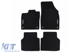 Textile floor mats from the Horizon series by Frogum suitable for Volkswagen ID.5 after 2022, set of 4 pieces, black - ABFMV6025023