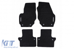 image-30-Textile floor mats from the Horizon series by Frogum suitable for Volvo S80 2006-2016, set of 4 pieces, black