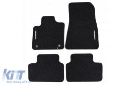 image-0-Textile floor mats from the Horizon series by Frogum suitable for Volvo XC40 Recharge after 2020, set of 4 pieces, black