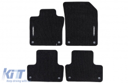 Textile floor mats from the Horizon series by Frogum suitable for Volvo XC60 after 2017, set of 4 pieces, black - ABFMV6025029