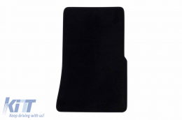 Textile floor mats Petex Comet series suitable for Mercedes S class W126 1986-1990, short wheelbase, set of 4 pieces, black-image-6241342