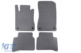 Textile floor mats Petex Comet series suitable for Mercedes CLS C219 2004-2010, set of 4 pieces, grey