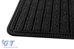 Textile floor mats Petex Comet series suitable for Mercedes SL R129 1994-2001, set of 2 pieces, black-image-6242930