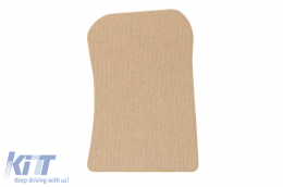 Textile floor mats Petex Comet series suitable for Mercedes SL R129 300-500SL 1994-2001, set of 2 front pieces, beige-image-6242933