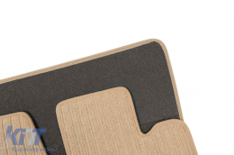 Textile floor mats Petex Comet series suitable for Mercedes SL R129 300-500SL 1994-2001, set of 2 front pieces, beige-image-6242934